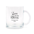 Clear Glass Coffee Mugs - Personalized - Forever Wedding Favors