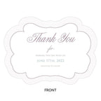 Contemporary Vintage Personalized Hand Fan - Forever Wedding Favors