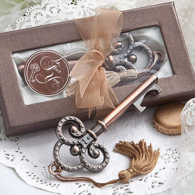 Copper Key Bottle Opener - Forever Wedding Favors