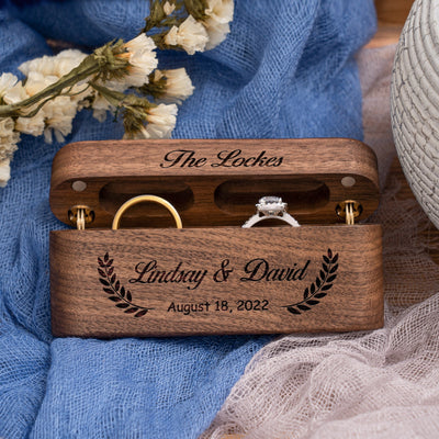 Couples Custom Ring Box - Forever Wedding Favors