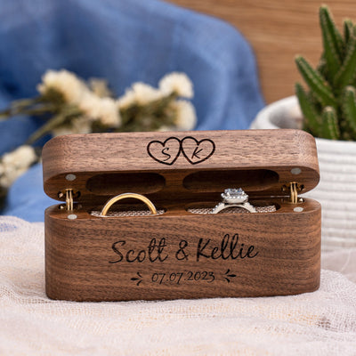 Couples Custom Ring Box - Forever Wedding Favors