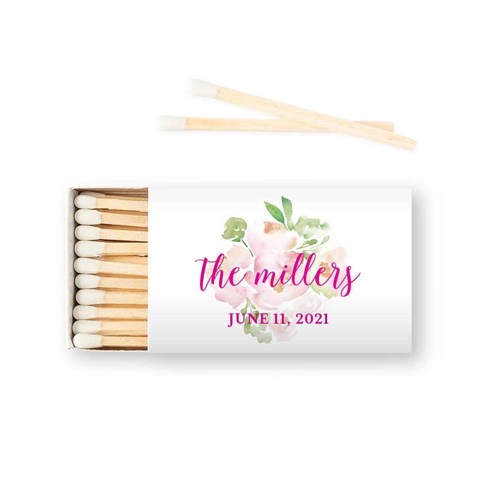 Custom Matchbox Wedding Favor - Garden Party - Forever Wedding Favors