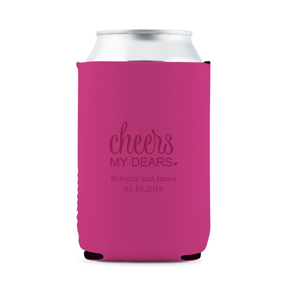 Wedding Favors Custom Personalized Wedding Can Coolers, Reception Favors,  Stubby Holders, Spring Wedding, Summer Wedding, Fall Wedding 