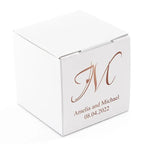 Decorative Initial Monogram Favor Boxes - Forever Wedding Favors