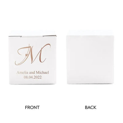 Decorative Initial Monogram Favor Boxes - Forever Wedding Favors