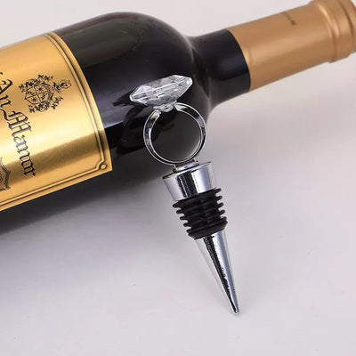 Diamond Ring Bottle Stopper - Forever Wedding Favors