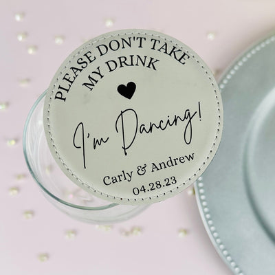 Don't Stop Dancing Coaster - Forever Wedding Favors