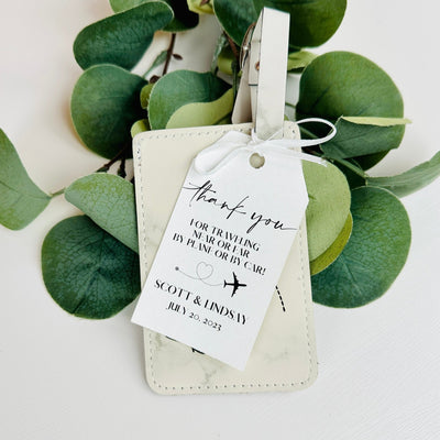 Dreaming In Love Luggage Tag - Forever Wedding Favors