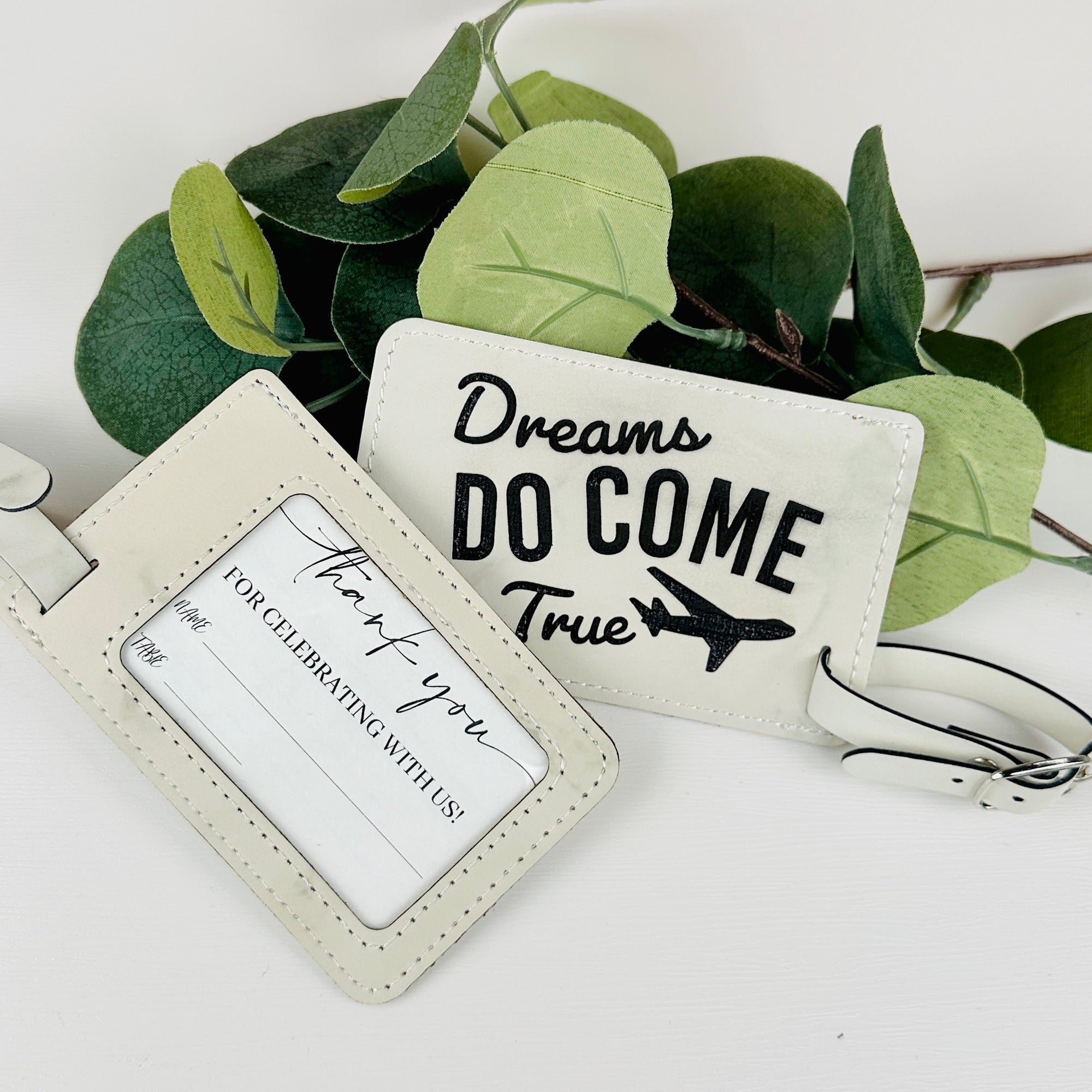 Dreams Do Come True Luggage Tag - Forever Wedding Favors