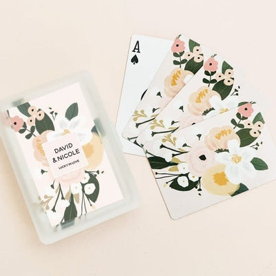 Floral Fantasy Playing Crads - Forever Wedding Favors