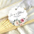 Floral Fantasy Scalloped Tag - Forever Wedding Favors