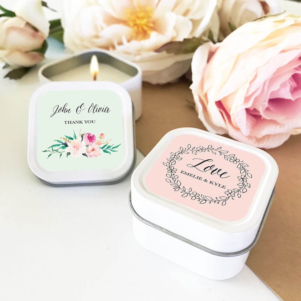 Floral Garden Candles - Forever Wedding Favors