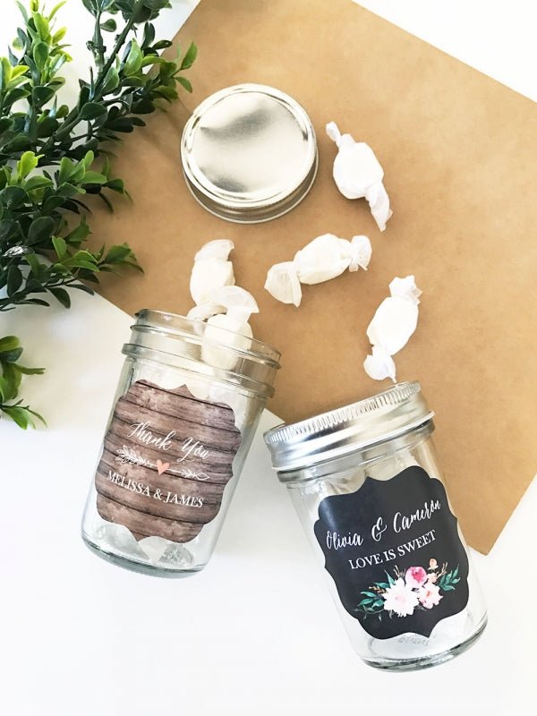 Floral Garden Mini Mason Jars - Forever Wedding Favors