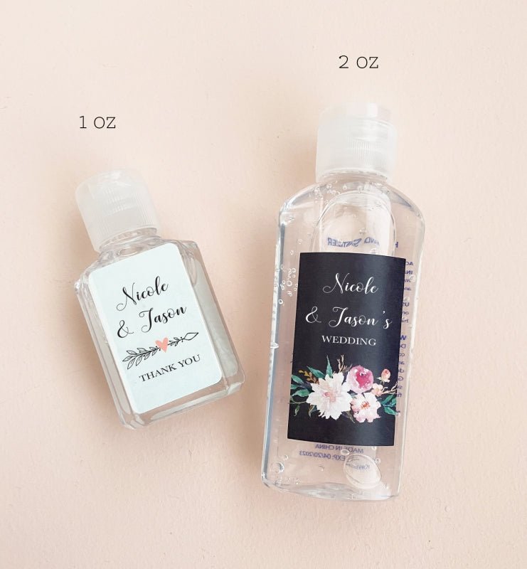 Floral Hand Sanitizer - Forever Wedding Favors