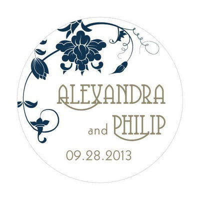 Floral Orchestra Small Sticker - Forever Wedding Favors