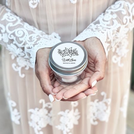 Floral Petite Mason Jars - Forever Wedding Favors