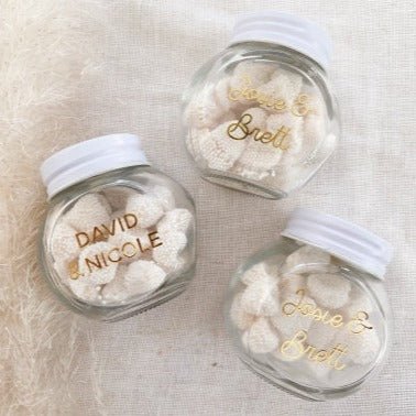 Foil Candy Jar Favors - Forever Wedding Favors