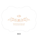 Forget Me Not Personalized Hand Fan - Forever Wedding Favors