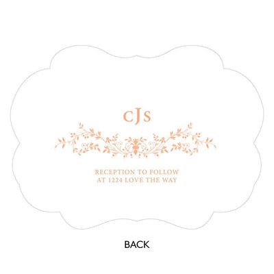 Forget Me Not Personalized Hand Fan - Forever Wedding Favors