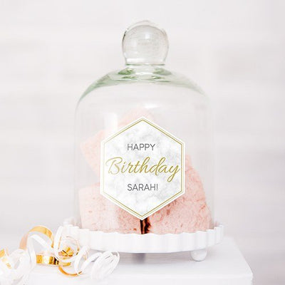 Geo Marble Diecut Sticker - Forever Wedding Favors