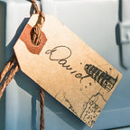 "Global Destinations" Vintage Paper Shipping Tags With Twine Ties - Forever Wedding Favors