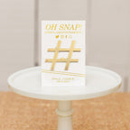 Gold Hashtag Bottle Opener Wedding Favor - Oh Snap - Forever Wedding Favors