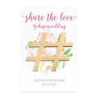 Gold Hashtag Bottle Opener Wedding Favor - Share The Love - Forever Wedding Favors
