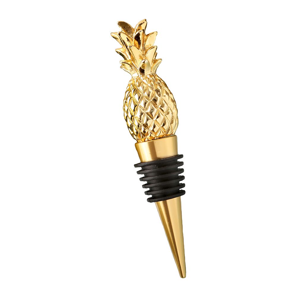 Gold Pineapple Bottle Stopper - Forever Wedding Favors