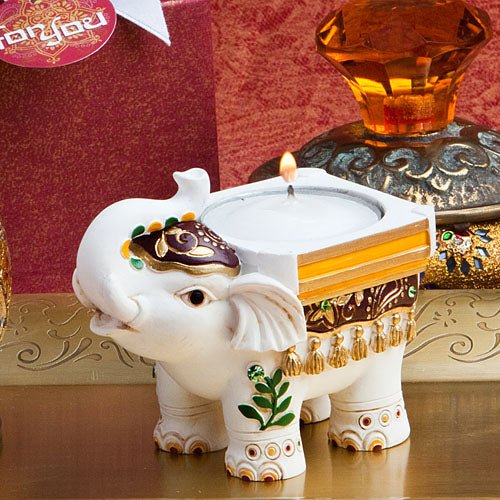 Good Luck Elephant Candle Holder - Forever Wedding Favors