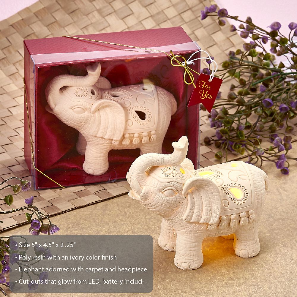 Good Luck Elephant LED Light - Forever Wedding Favors