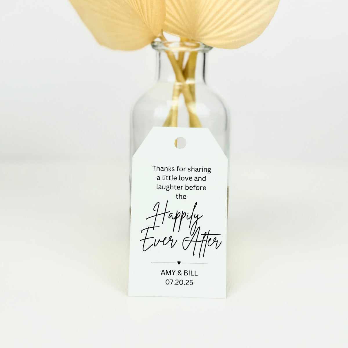 Happily Ever After Rehearsal Dinner Tag - Forever Wedding Favors