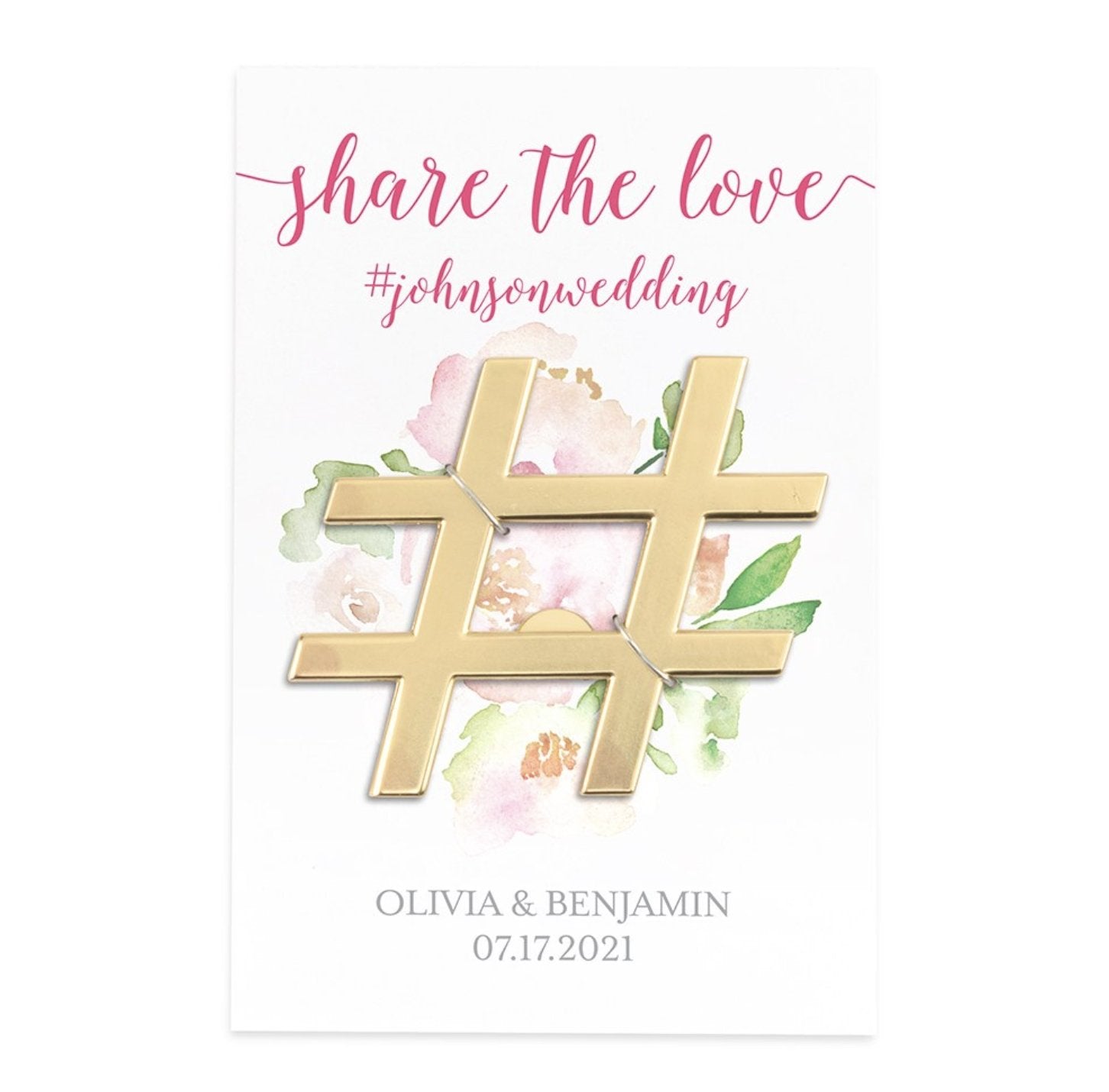 Hashtag Bottle Opener - Forever Wedding Favors