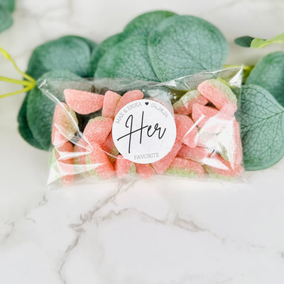 His & Hers Sweet Treat Candy Bags - Forever Wedding Favors