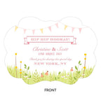 Homespun Charm Personalized Hand Fan - Forever Wedding Favors