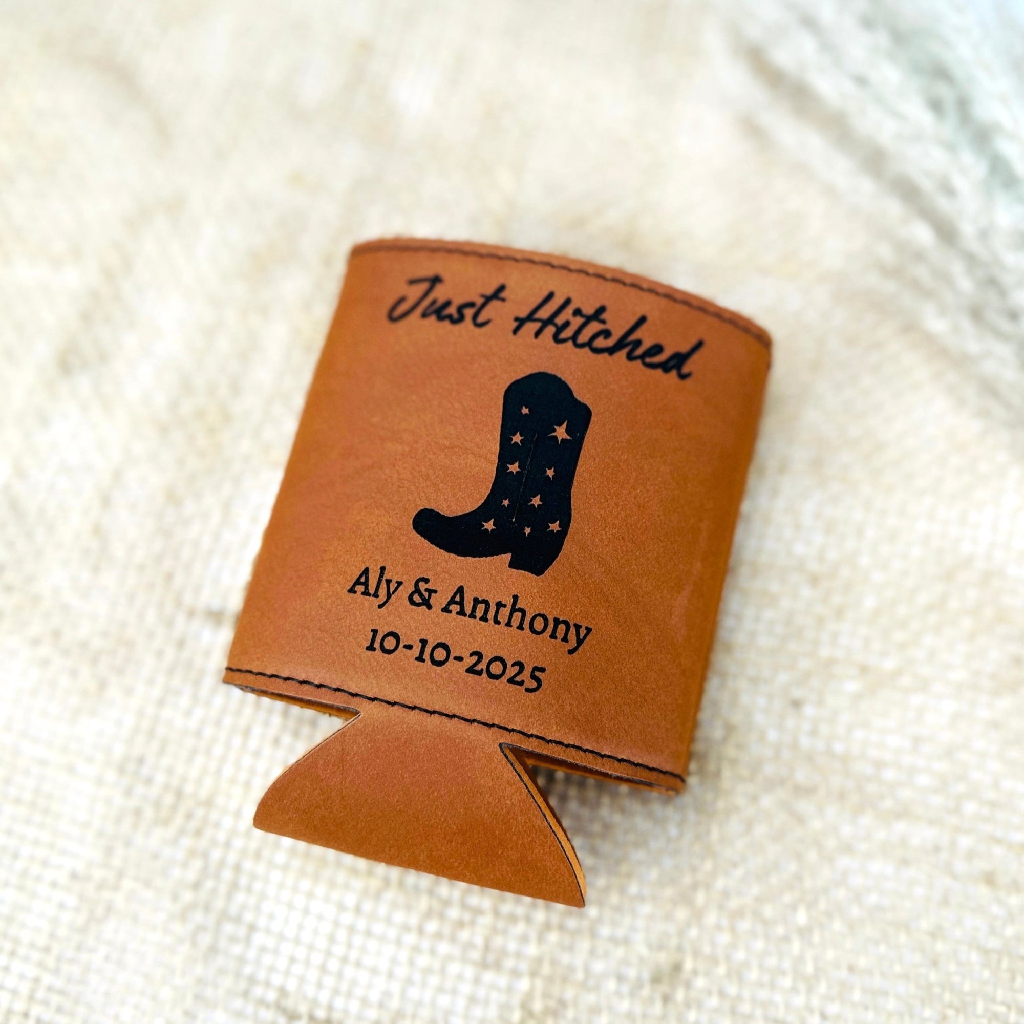 Just Hitched Koozie - Forever Wedding Favors