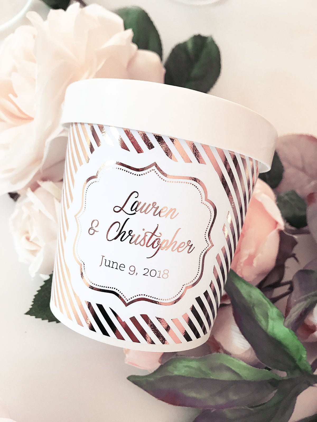 Large Metallic Favor Boxes - Forever Wedding Favors