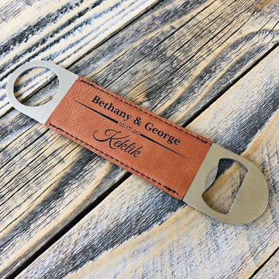 Magnetic Leather Bottle Opener - Forever Wedding Favors