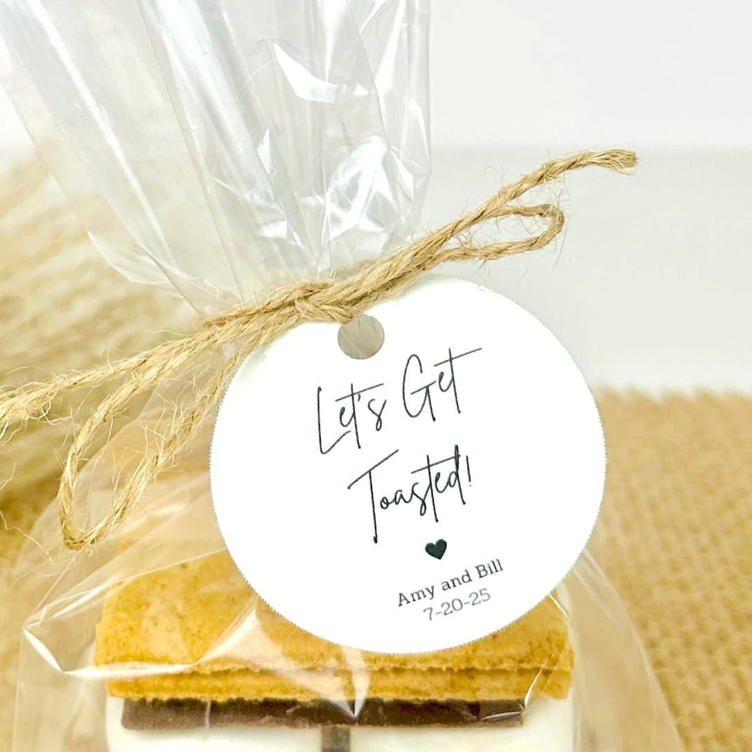 Let's Get Toasted Tag - Forever Wedding Favors