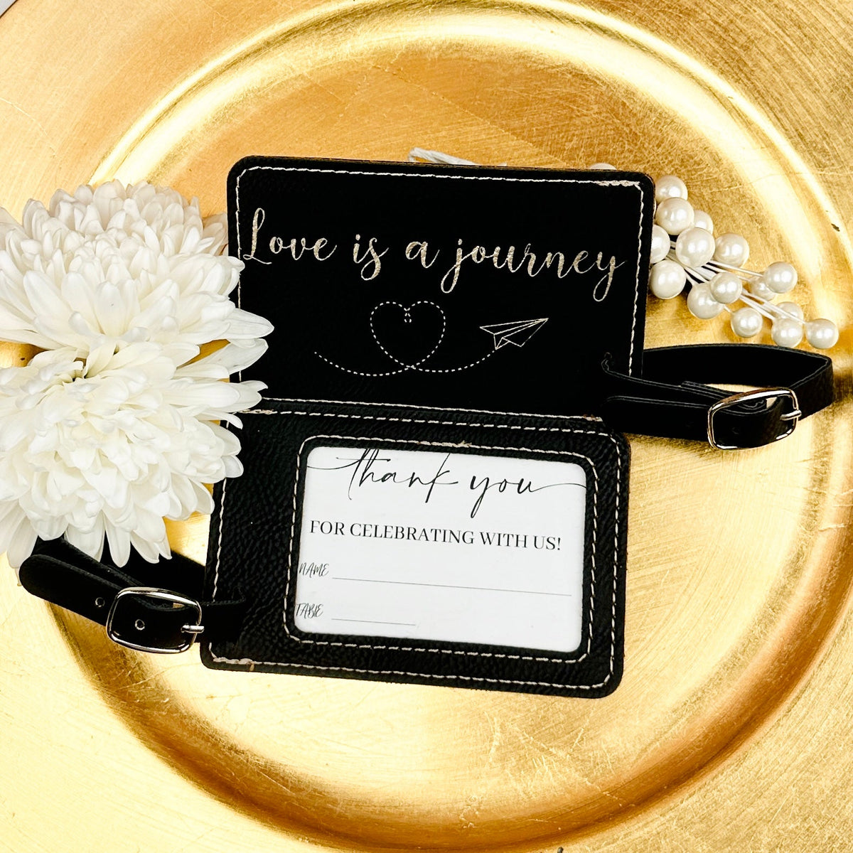 Love Is A Journey Luggage Tag - Forever Wedding Favors