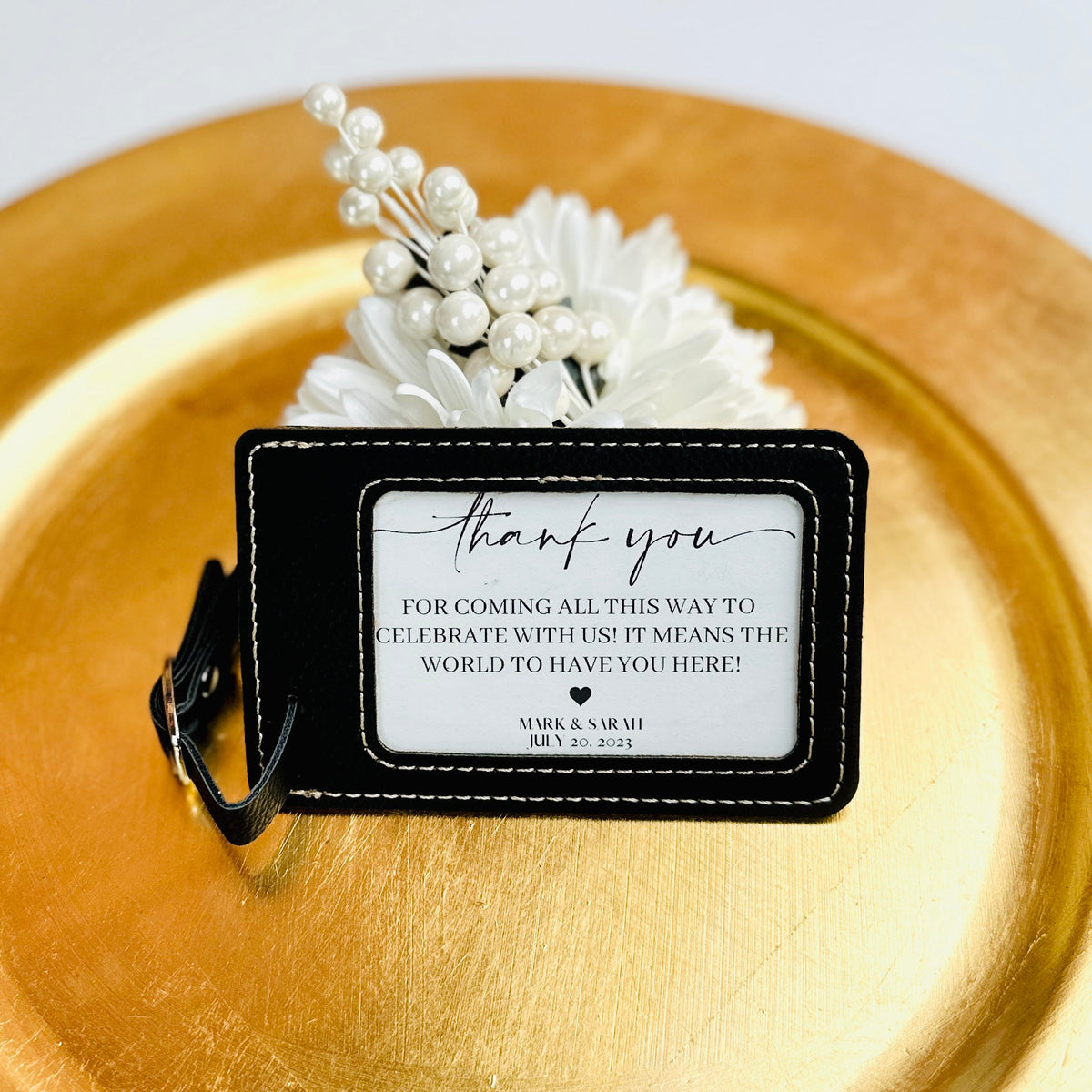 Love Is A Journey Luggage Tag - Forever Wedding Favors