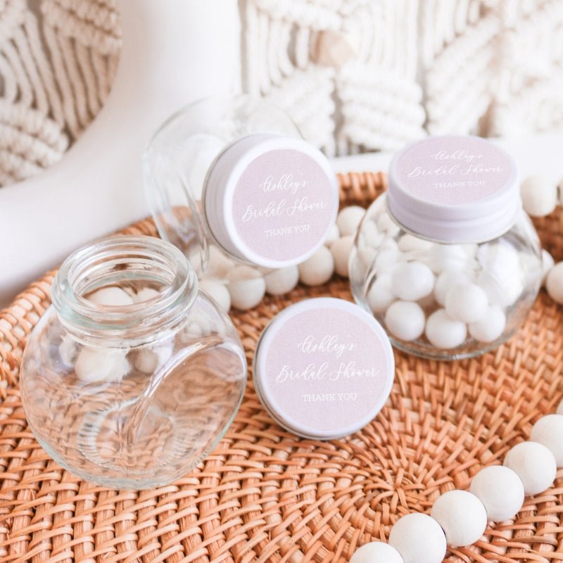 Wedding Glass Candy Jar