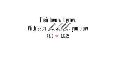 Love Will Grow Bubbles - Forever Wedding Favors