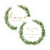 Love Wreath Personalized Hand Fan - Forever Wedding Favors