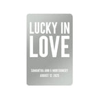 Lucky In Love Metallic Playing Cards - Forever Wedding Favors
