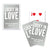 Lucky In Love Metallic Playing Cards - Forever Wedding Favors