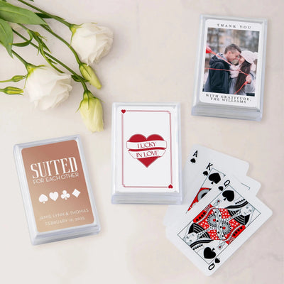 Lucky In Love Playing Cards - Forever Wedding Favors