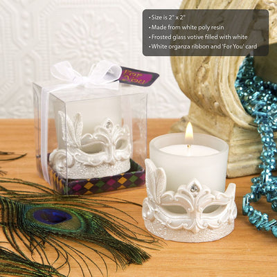 Mardi Gras Candle - Forever Wedding Favors