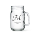 Mason Jar Drinking Glasses 16oz - Forever Wedding Favors