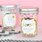 Metallic Foil Mini Mason Jars - Forever Wedding Favors