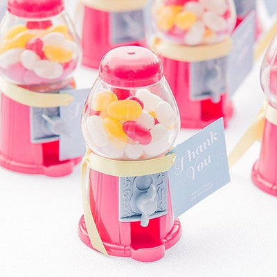Mini Red Gumball Machine - Forever Wedding Favors